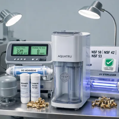 aquatru countertop water filter